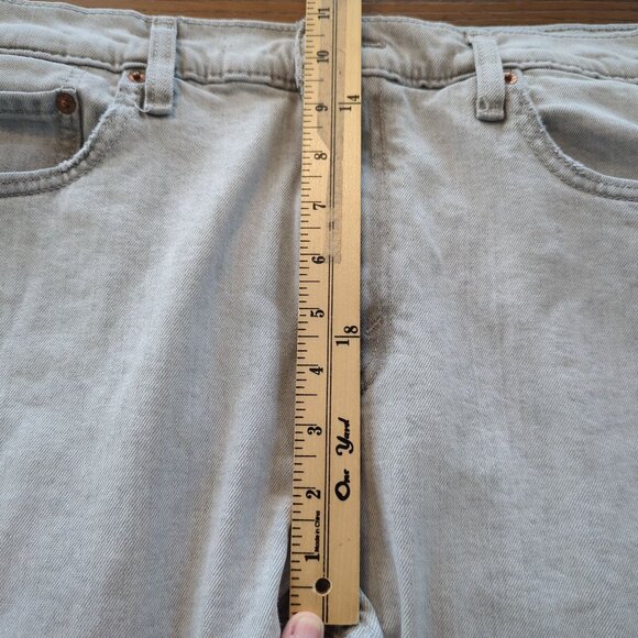 Vintage Levis 512 light Gray Denim Jeans W36 L30 Distressed Ripped Knees - Picture 13 of 16